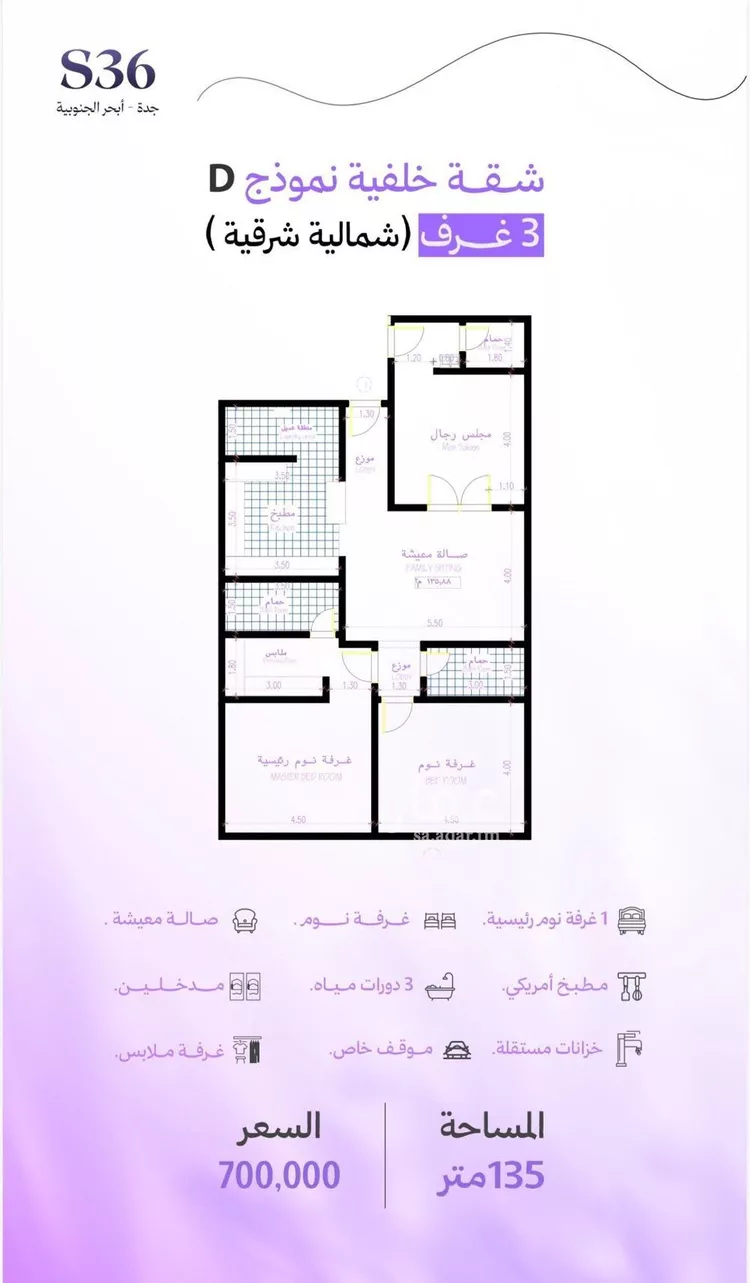شقة للبيع في شارع طريق المدينة المنورة, حي أبحر الجنوبية, مدينة جدة, منطقة مكة المكرمة صورة 2