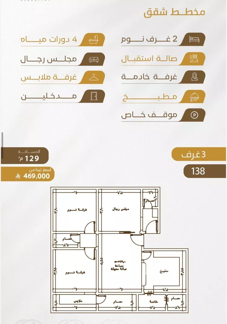 شقة للبيع في شارع سهل بن حنيف, حي الورود, مدينة جدة, منطقة مكة المكرمة