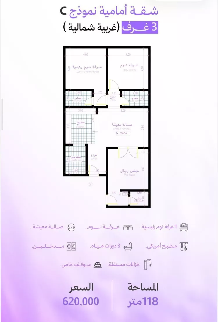 شقة للبيع في شارع ابراهيم الحريري, حي أبحر الجنوبية, مدينة جدة, منطقة مكة المكرمة صورة 5