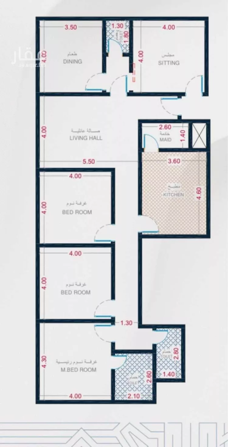 شقة للبيع في شارع محسن الجليلي, حي الريان, مدينة جدة, منطقة مكة المكرمة صورة 2