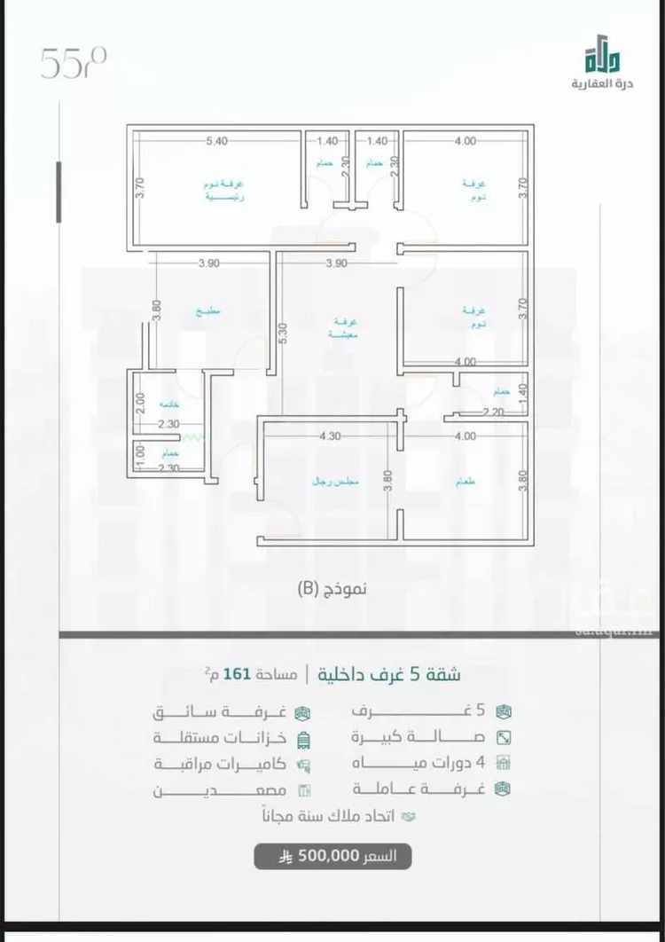 شقة للبيع في شارع النبأ, حي الشرقية, مدينة جدة, منطقة مكة المكرمة صورة 4