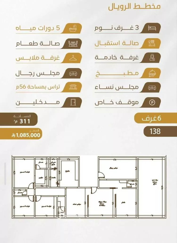 شقة للبيع في شارع عبدالله سليمان الفرعي, حي الورود, مدينة جدة, منطقة مكة المكرمة صورة 4