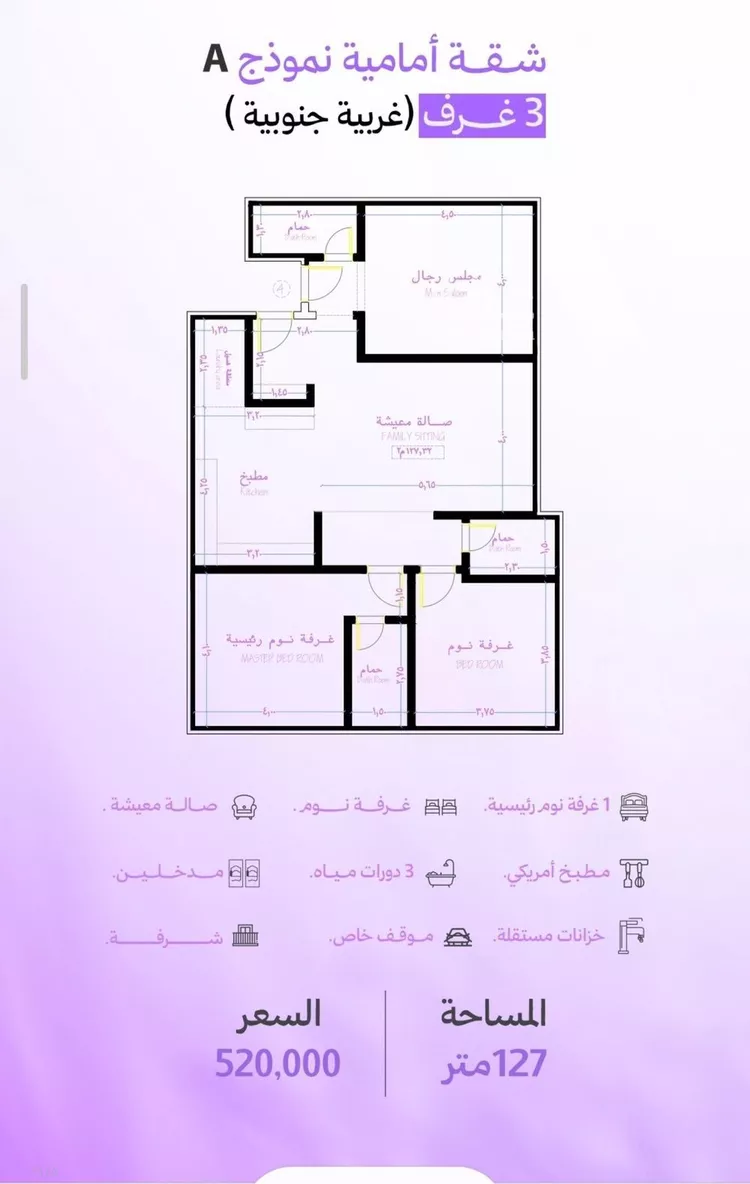 شقة للبيع في حي أبحر الجنوبية, مدينة جدة, منطقة مكة المكرمة صورة 3