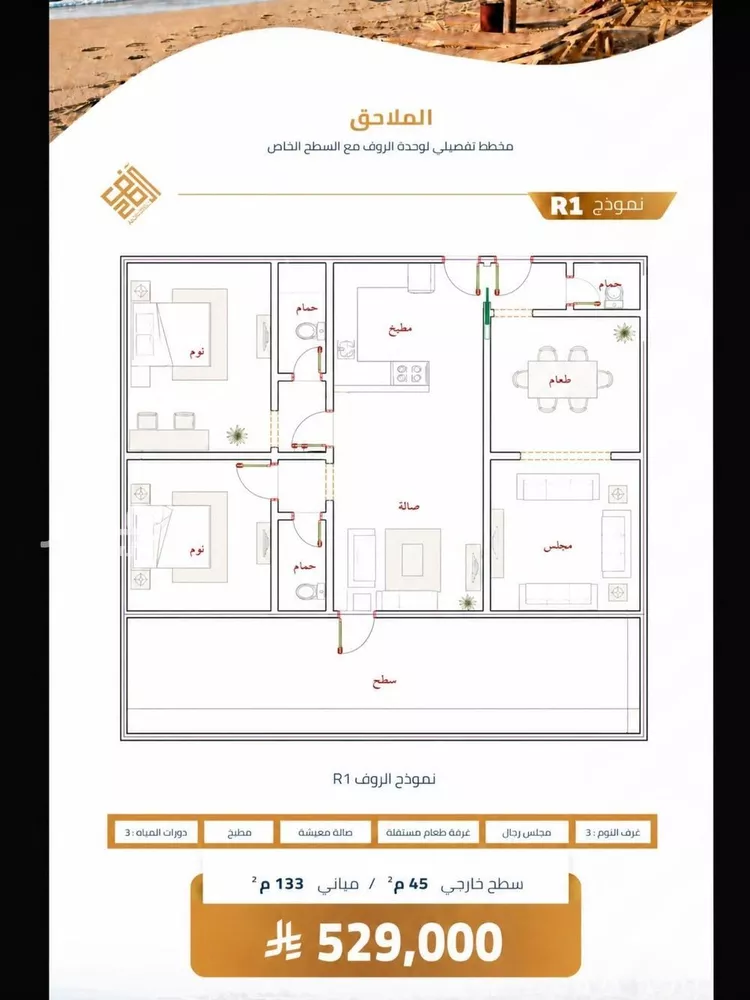 شقة للبيع في شارع أبي القاسم الأنصاري, حي الربوة, مدينة جدة, منطقة مكة المكرمة صورة 2