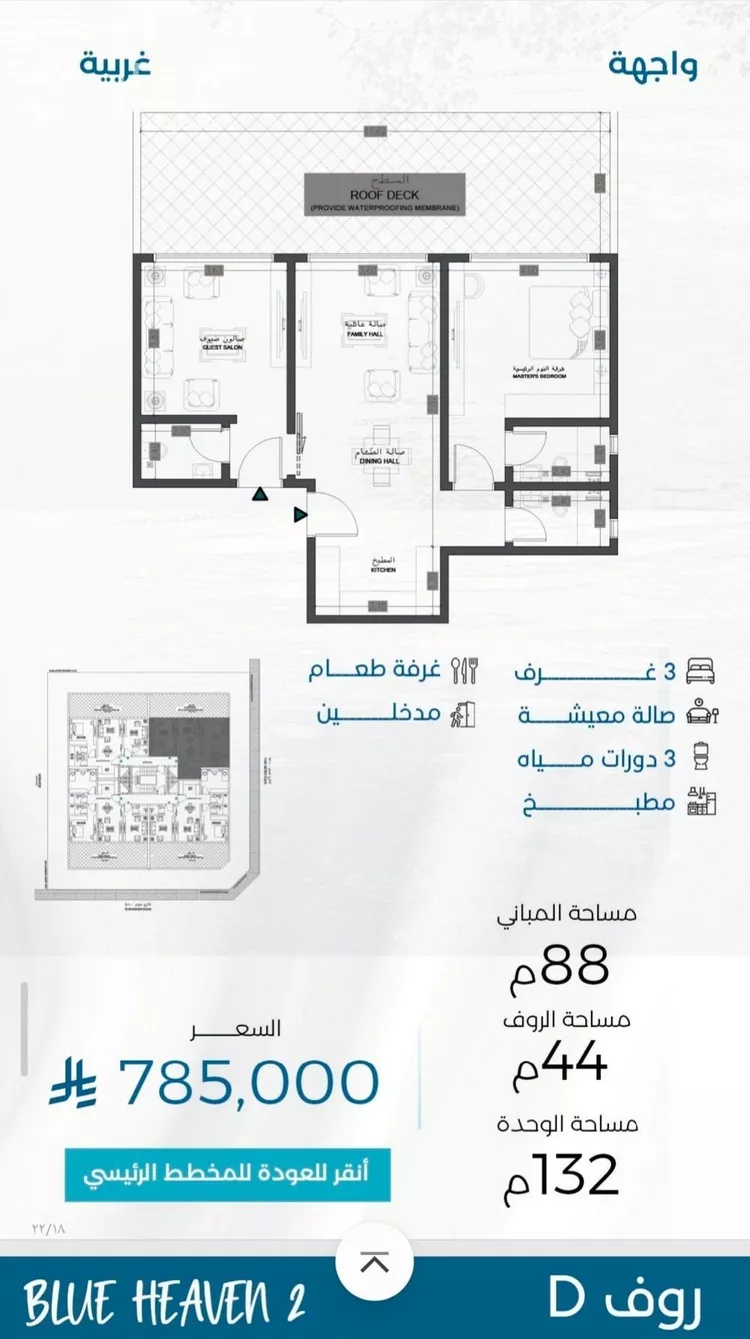 شقة للبيع في شارع الملك الصالح ايوب ابن الكامل, حي الرويس, مدينة جدة, منطقة مكة المكرمة صورة 2