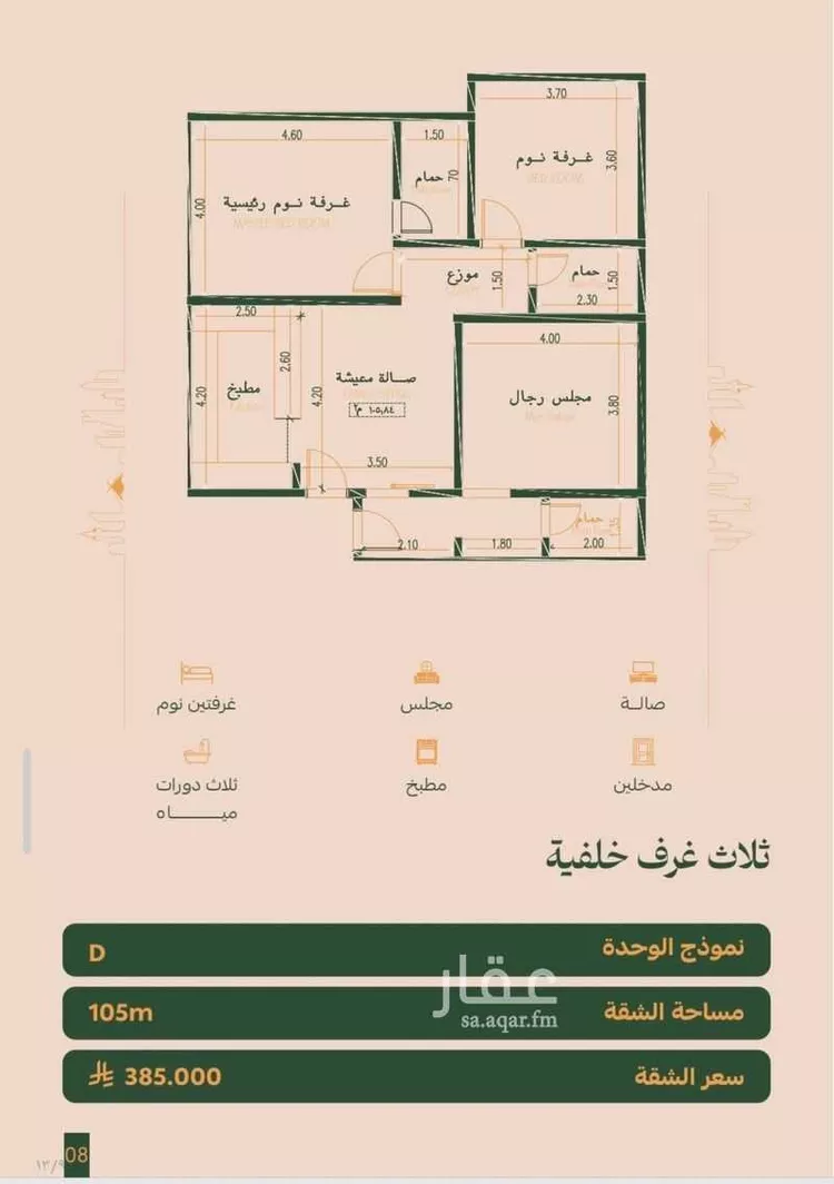 شقة للبيع في شارع عتاب بن سليم, حي الفيصلية, مدينة جدة, منطقة مكة المكرمة