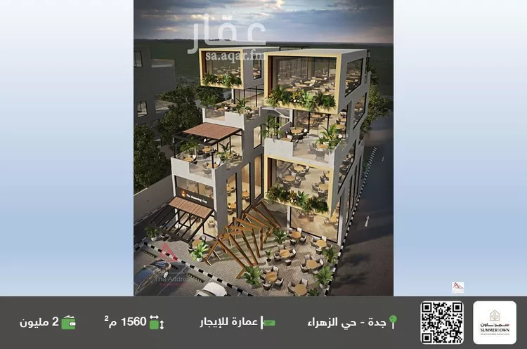 عمارة للإيجار في شارع حلمي كتبي, حي الزهراء, مدينة جدة, منطقة مكة المكرمة