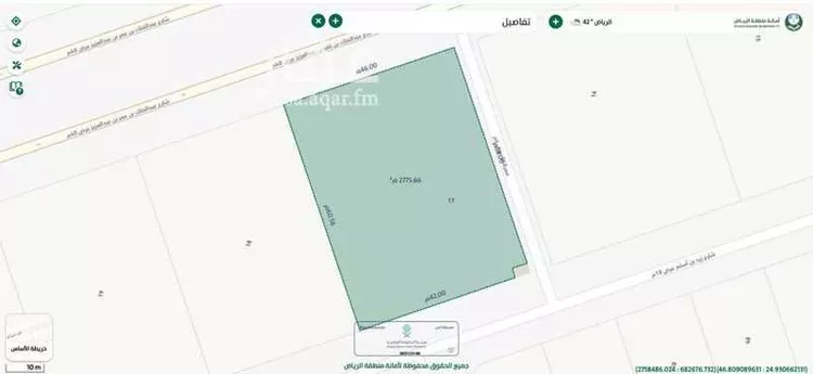 أرض للبيع في شارع عبدالملك بن عمر بن عبدالعزيز, حي الرمال, مدينة الرياض, منطقة الرياض صورة 2