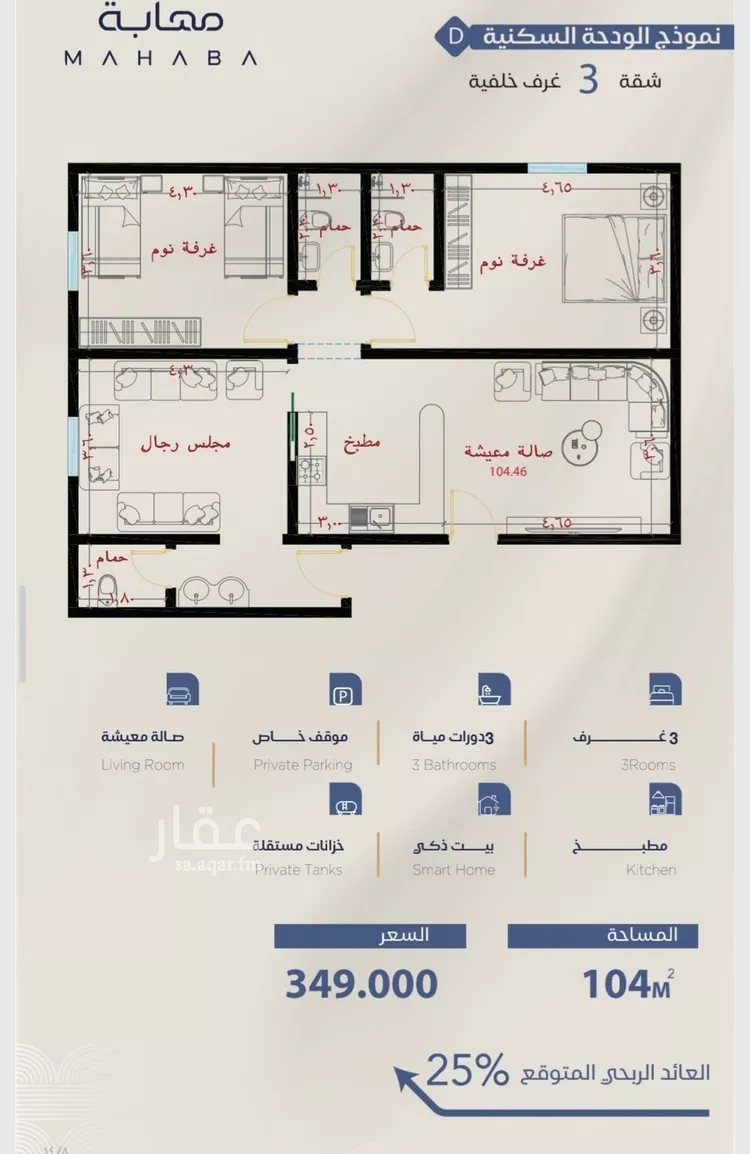 شقة للبيع في شارع برهان الدين الداراني, حي الياقوت, مدينة جدة, منطقة مكة المكرمة صورة 2