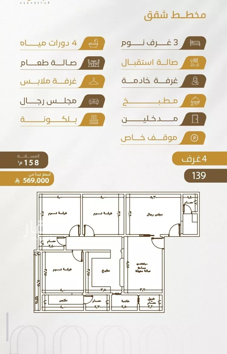 شقة للبيع في حي الورود, مدينة جدة, منطقة مكة المكرمة
