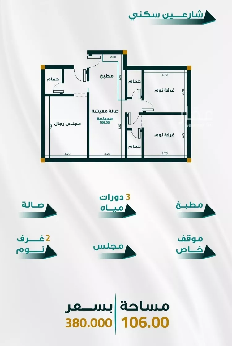 Apartment for Sale in Jeddah Al Fayha'a صورة 4