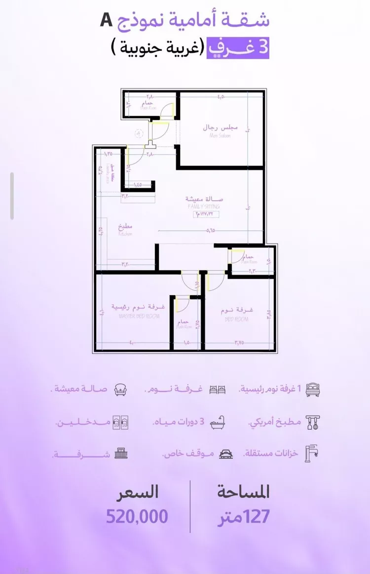 شقة للبيع في حي أبحر الجنوبية, مدينة جدة, منطقة مكة المكرمة صورة 3