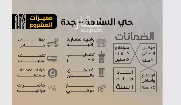 شقة للبيع في حي السلامة, مدينة جدة, منطقة مكة المكرمة صورة 3