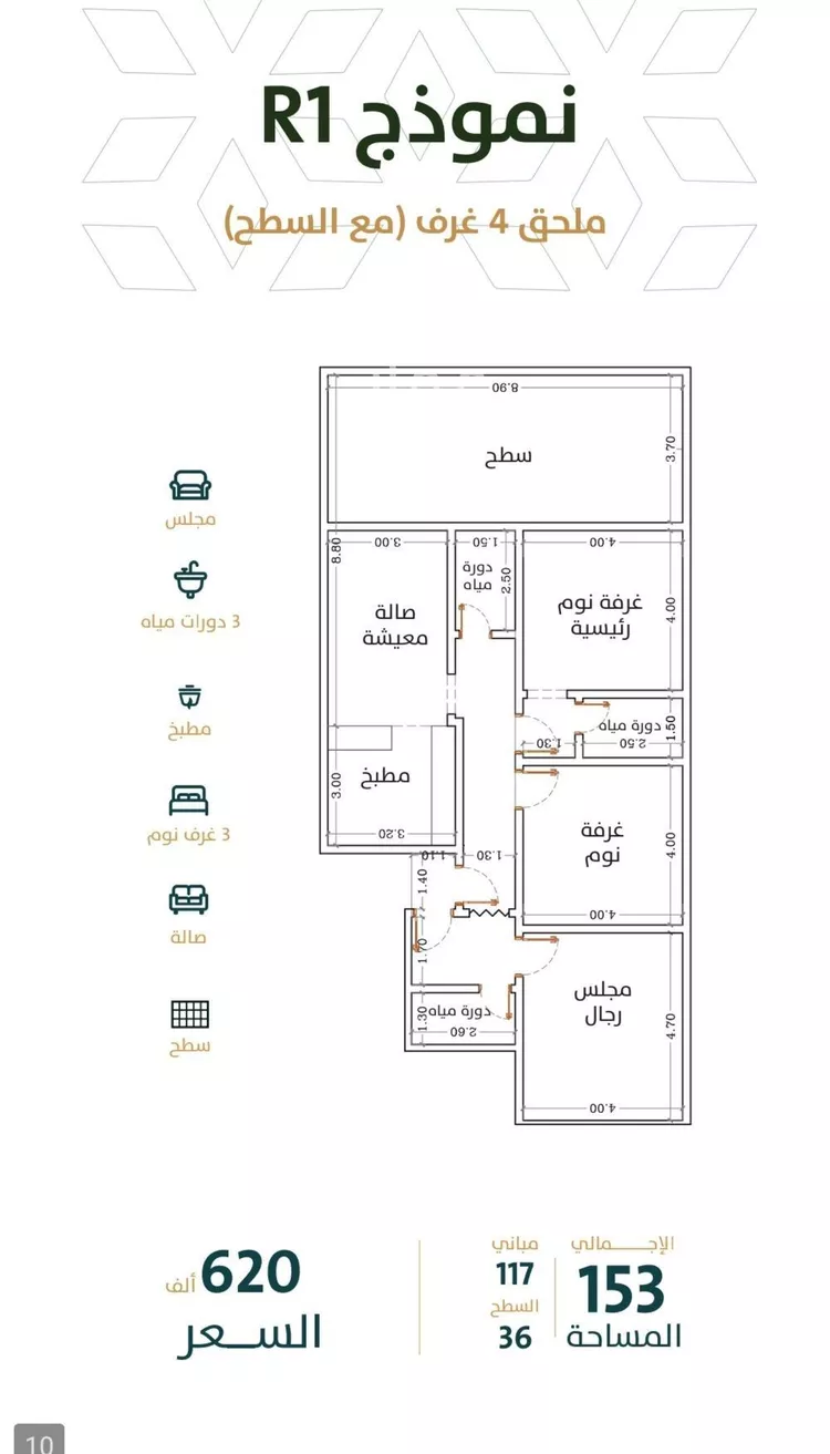 شقة للبيع في شارع الخليفة المأمون, حي الربوة, مدينة جدة, منطقة مكة المكرمة