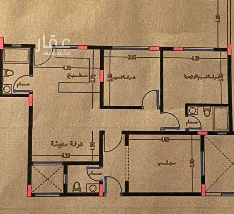 شقة للإيجار في شارع الوشم, حي اليرموك, مدينة الرياض, منطقة الرياض 9