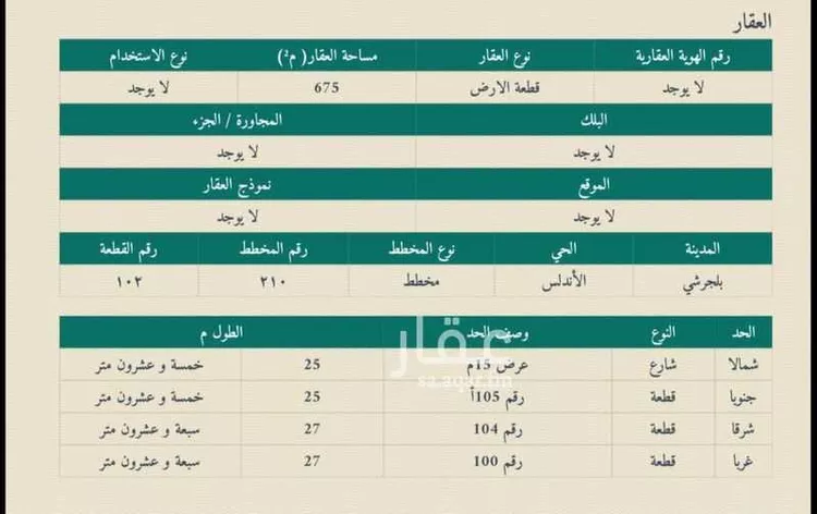 Land for Sale in Al Bahah Al Dhafyr