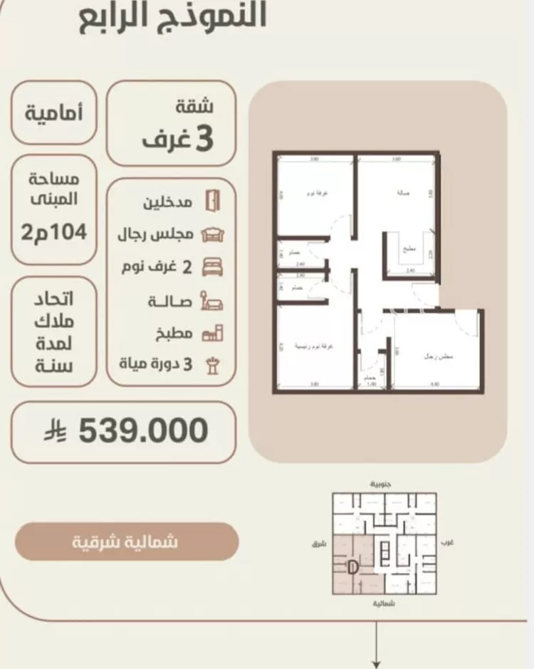 شقة للبيع في شارع احمد محمد السباعي, حي الروضة, مدينة جدة, منطقة مكة المكرمة صورة 2