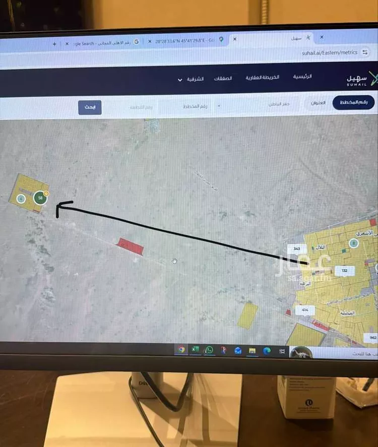 أرض للبيع في شارع السليمانية 325, حي السليمانية, مدينة حفر الباطن, المنطقة الشرقية صورة 2