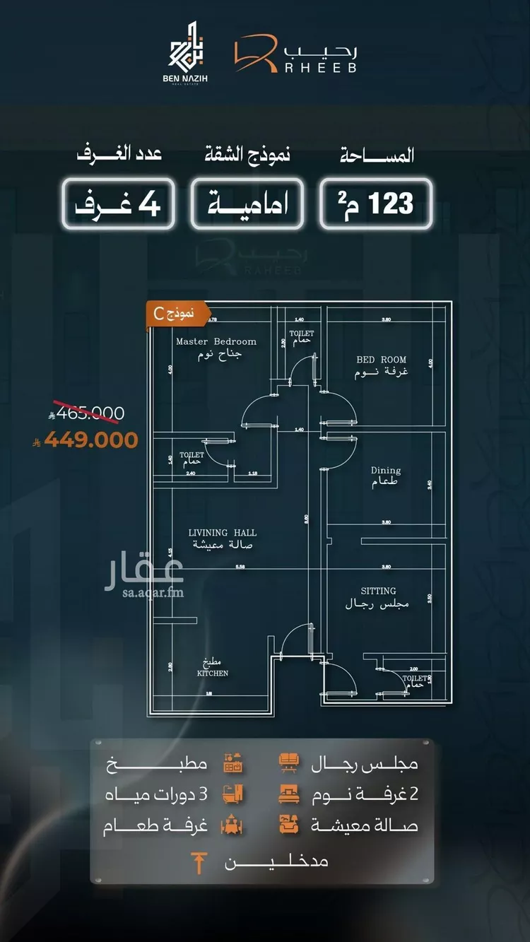شقة للبيع في شارع نشطون, حي النزهة, مدينة جدة, منطقة مكة المكرمة