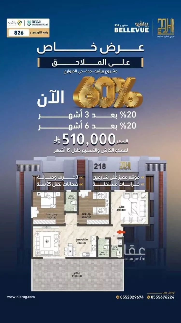 شقة للبيع في شارع الامير عبدالمجيد, حي الصواري, مدينة جدة, منطقة مكة المكرمة صورة 2
