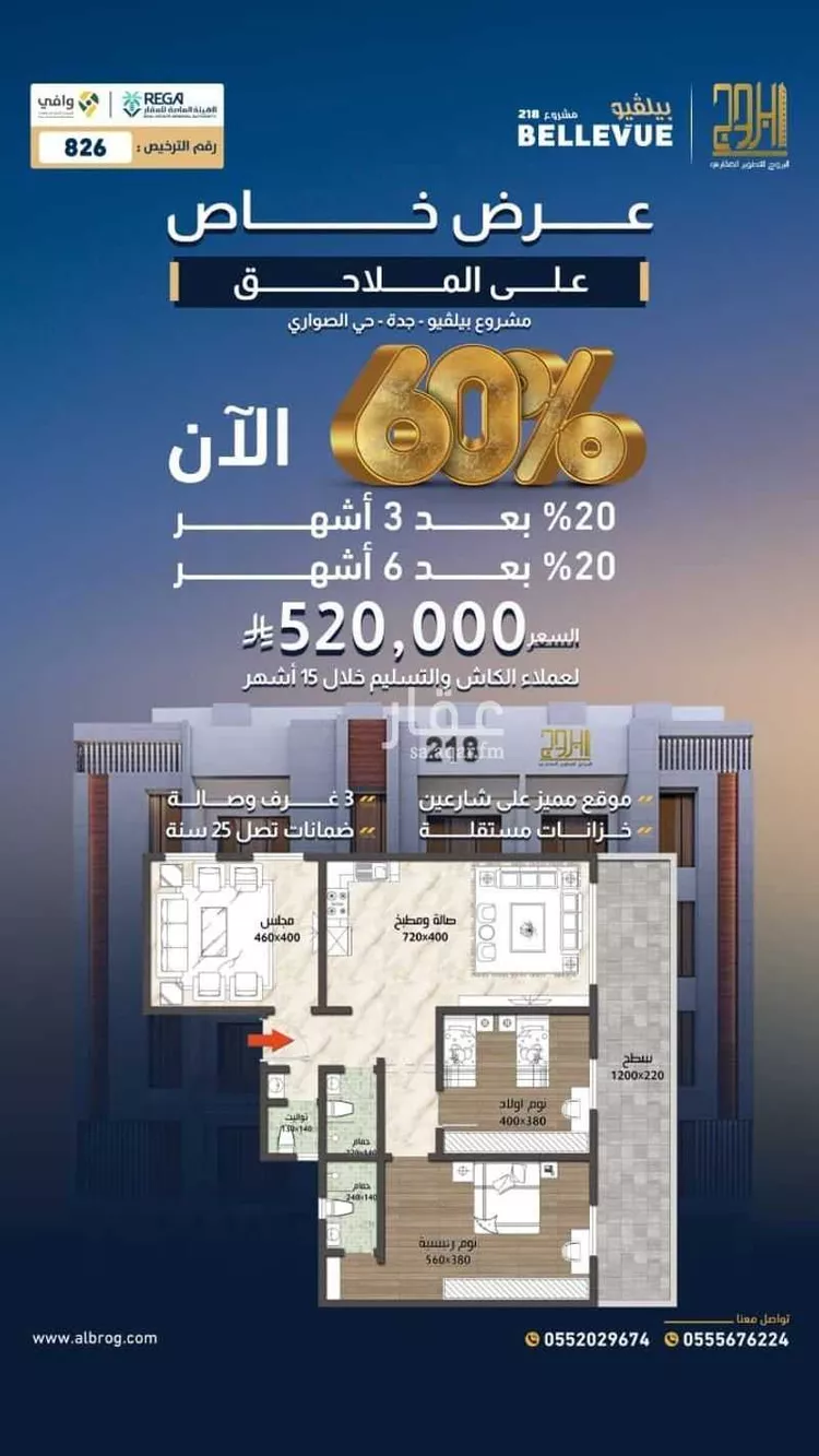 شقة للبيع في شارع الامير عبدالمجيد, حي الصواري, مدينة جدة, منطقة مكة المكرمة