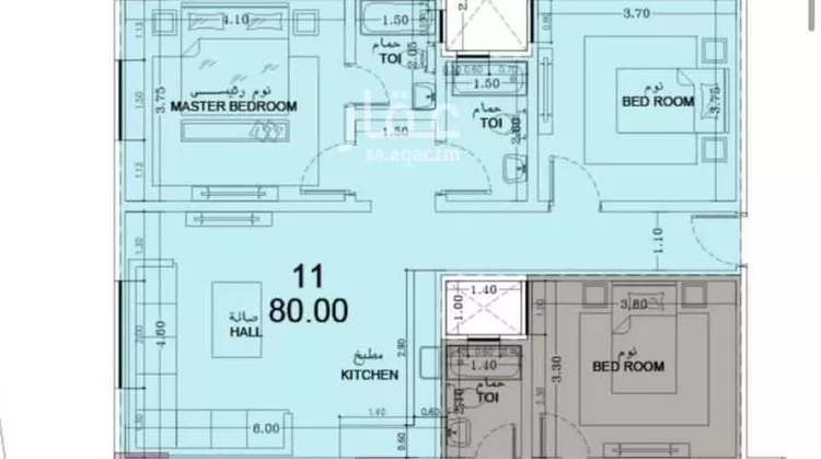 شقة للبيع في شارع الاعشاا, حي السيف, مدينة الدمام, المنطقة الشرقية صورة 2