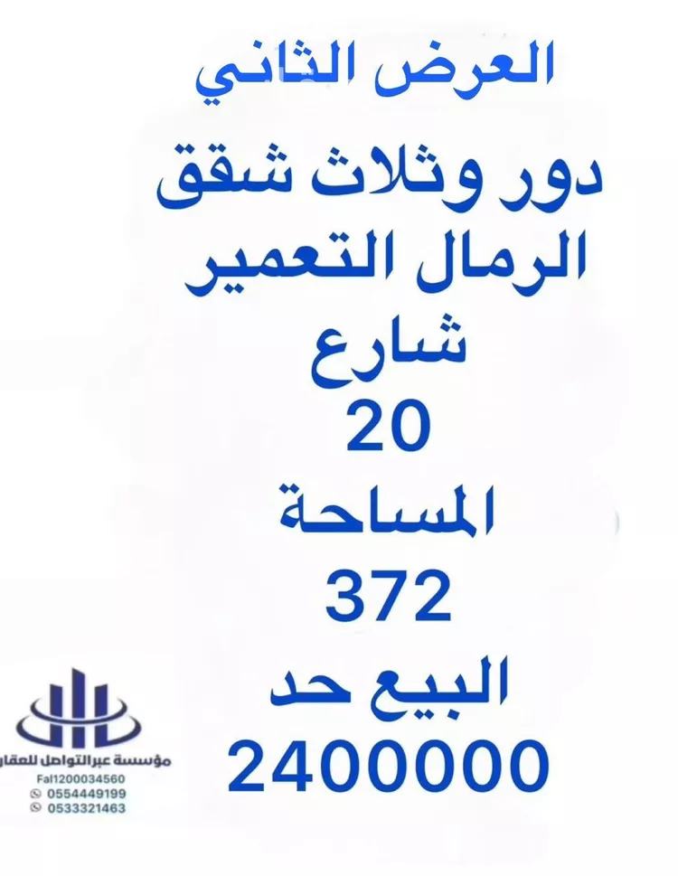 شقة للبيع في شارع تبوك, حي اليرموك, مدينة الرياض, منطقة الرياض