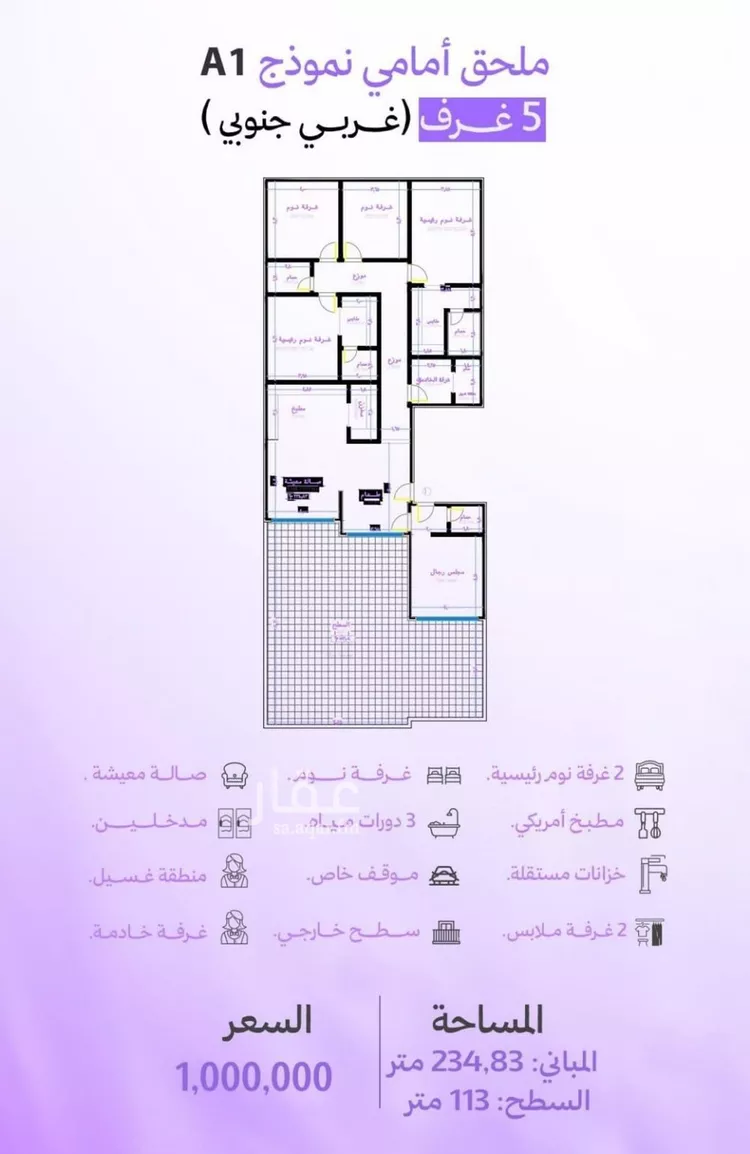 شقة للبيع في حي أبحر الجنوبية, مدينة جدة, منطقة مكة المكرمة