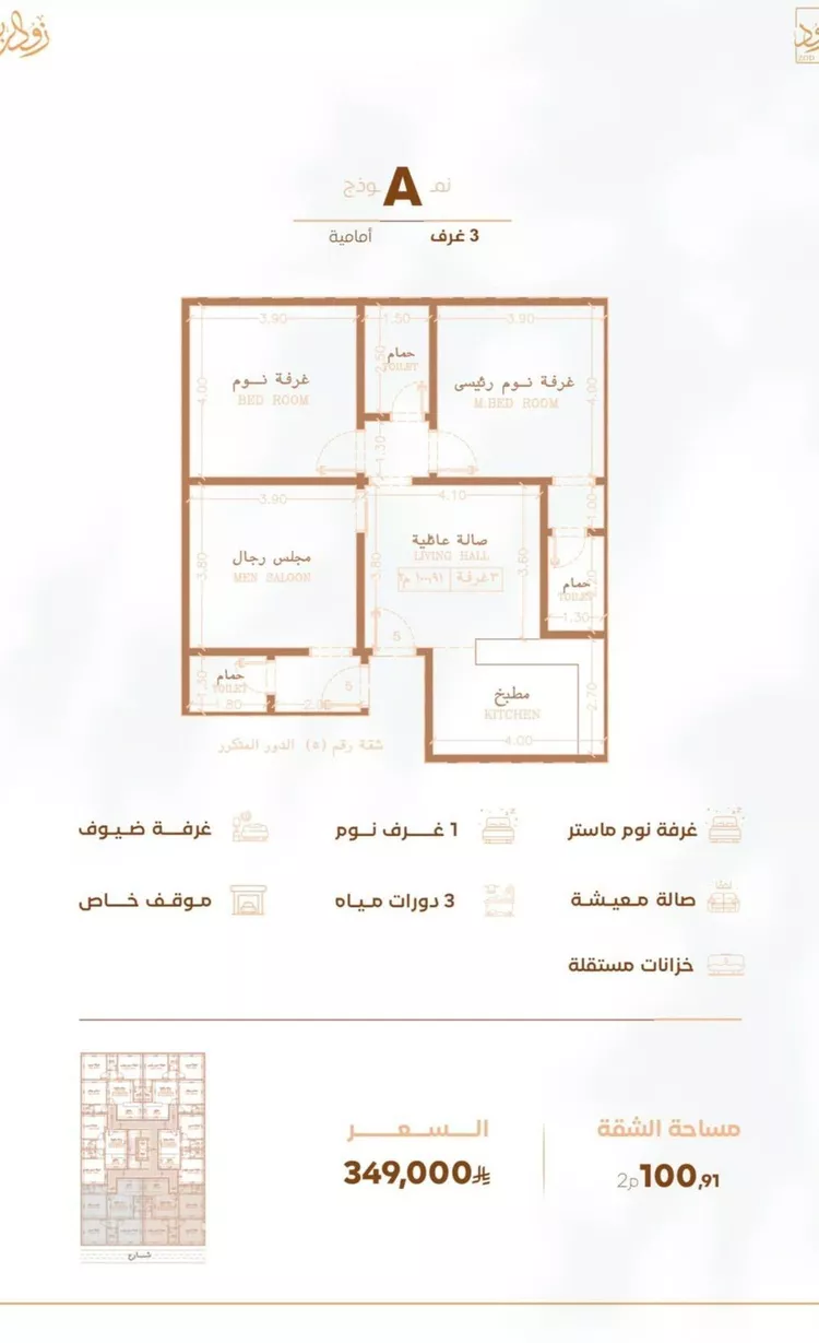 شقة للبيع في شارع أبي القاسم الأنصاري, حي الربوة, مدينة جدة, منطقة مكة المكرمة صورة 3