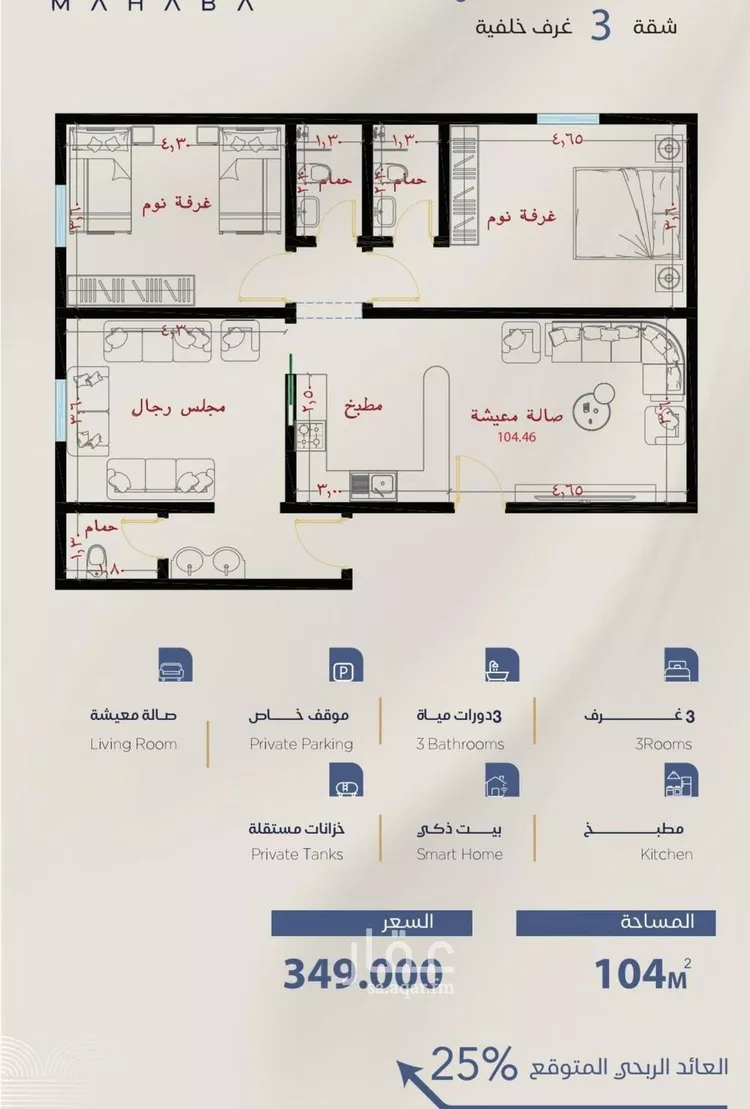 Apartment for Sale in Jeddah Al Yaqout