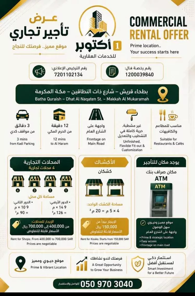 محل للإيجار في شارع اجياد, حي الهجرة, مدينة مكة المكرمة, منطقة مكة المكرمة