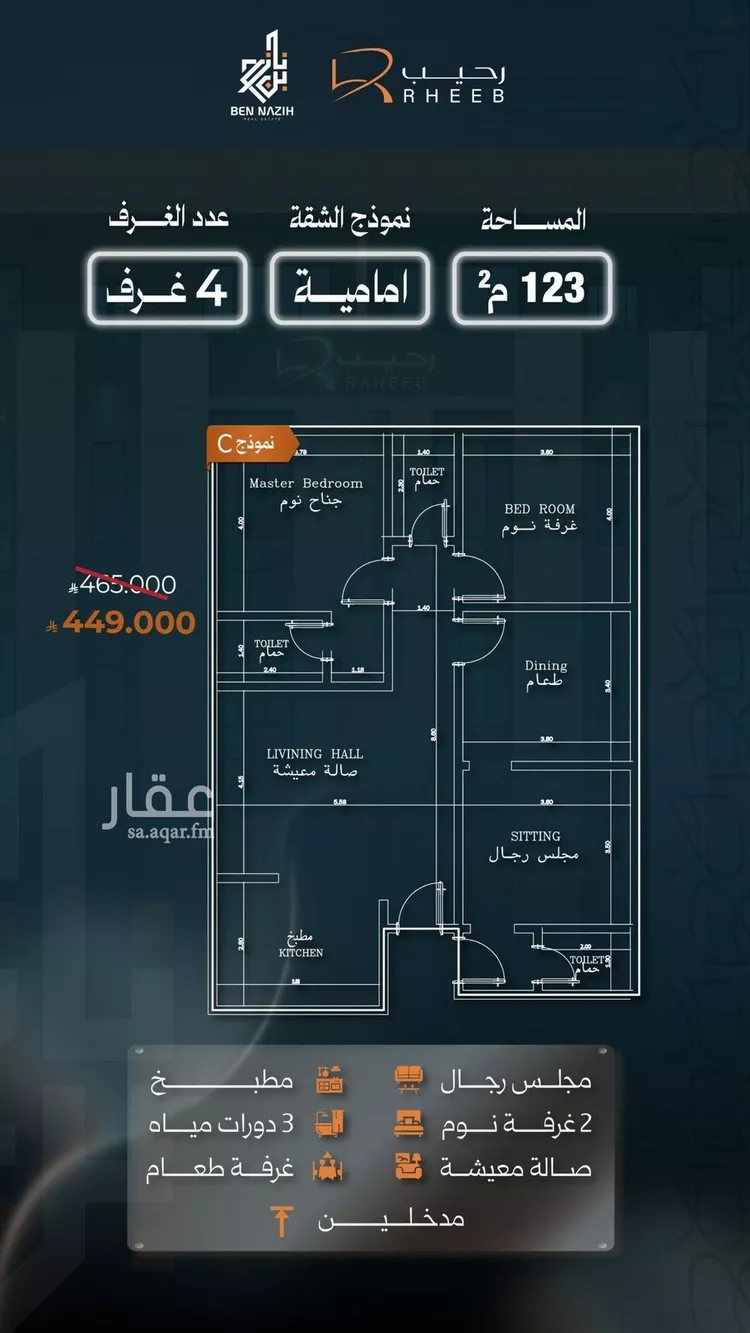 شقة للبيع في شارع نشطون, حي النزهة, مدينة جدة, منطقة مكة المكرمة صورة 2