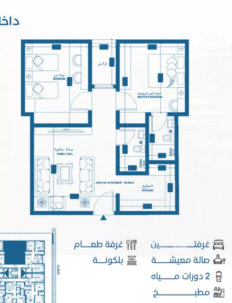 شقة للبيع في شارع الملك الصالح ايوب ابن الكامل, حي الرويس, مدينة جدة, منطقة مكة المكرمة 8
