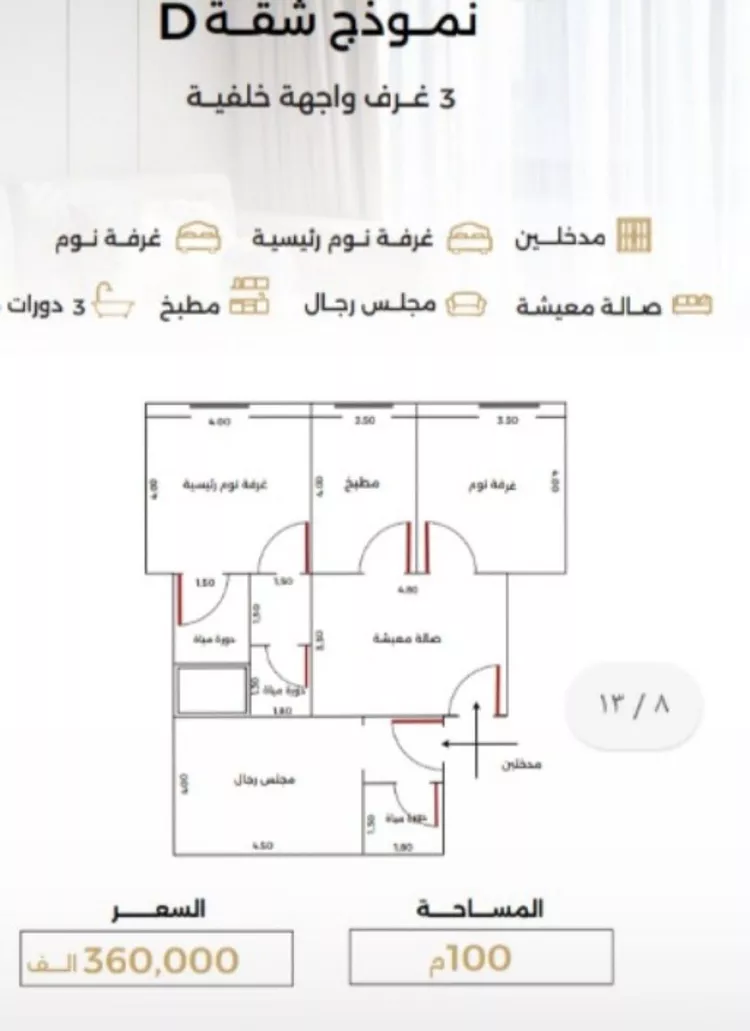 شقة للبيع في شارع الناصر بن الأحمر, حي الصفاء, مدينة جدة, منطقة مكة المكرمة