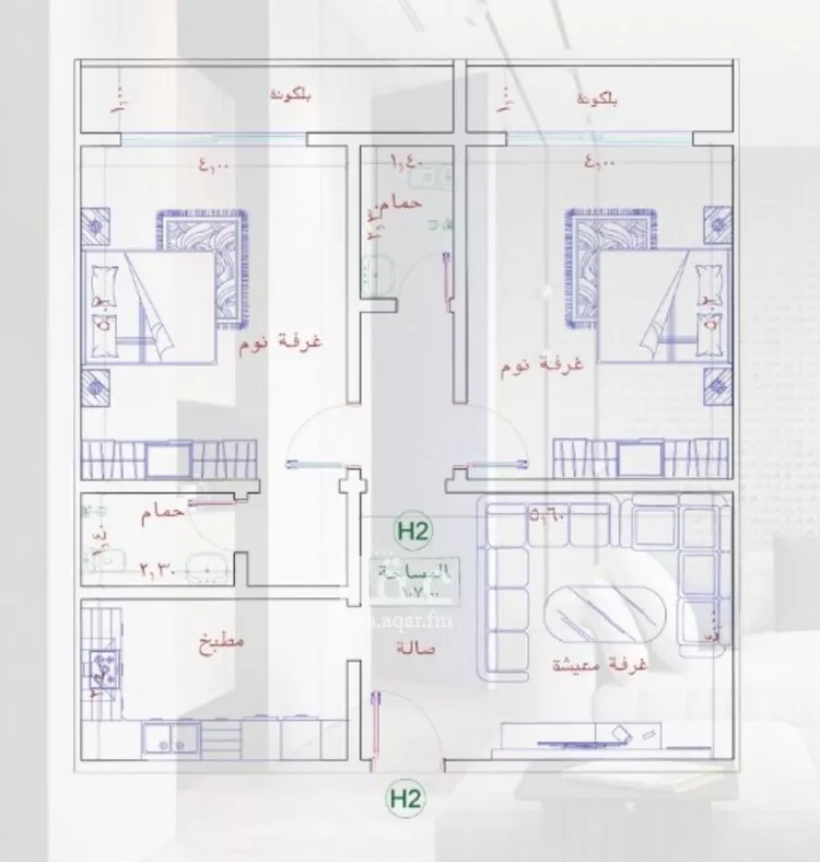 شقة للبيع في شارع النخيلات, حي الفيحاء, مدينة جدة, منطقة مكة المكرمة صورة 2