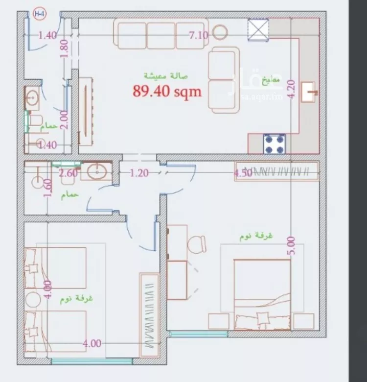 شقة للبيع في شارع حصين بن محصن, حي النعيم, مدينة جدة, منطقة مكة المكرمة صورة 2