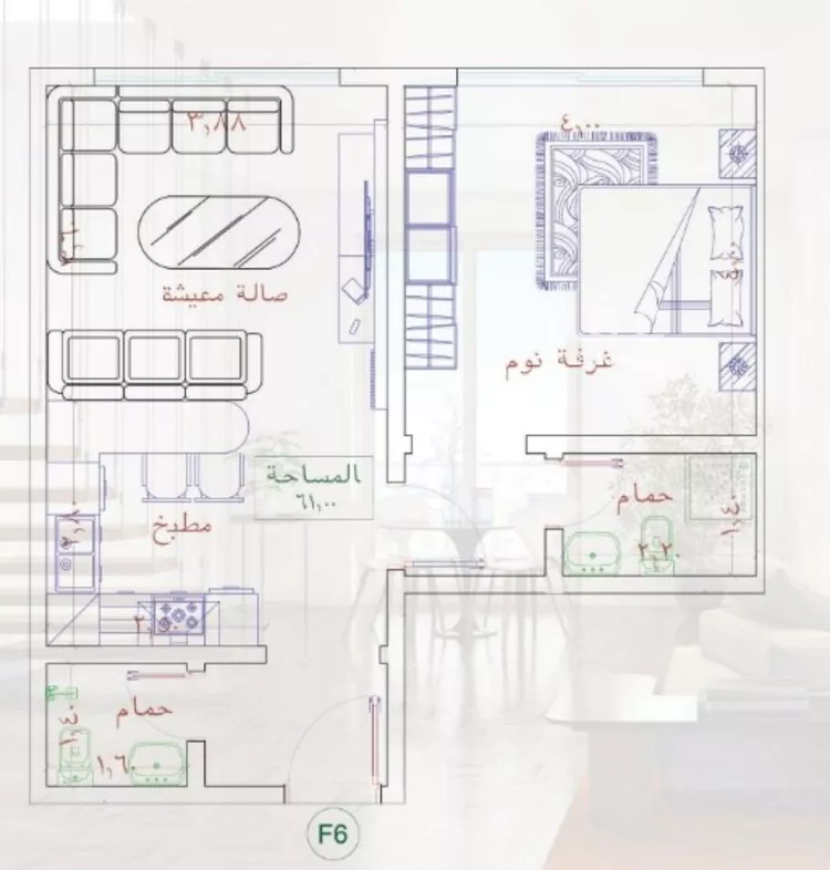 شقة للبيع في شارع رضا محمد عبيد, حي الفيحاء, مدينة جدة, منطقة مكة المكرمة صورة 2