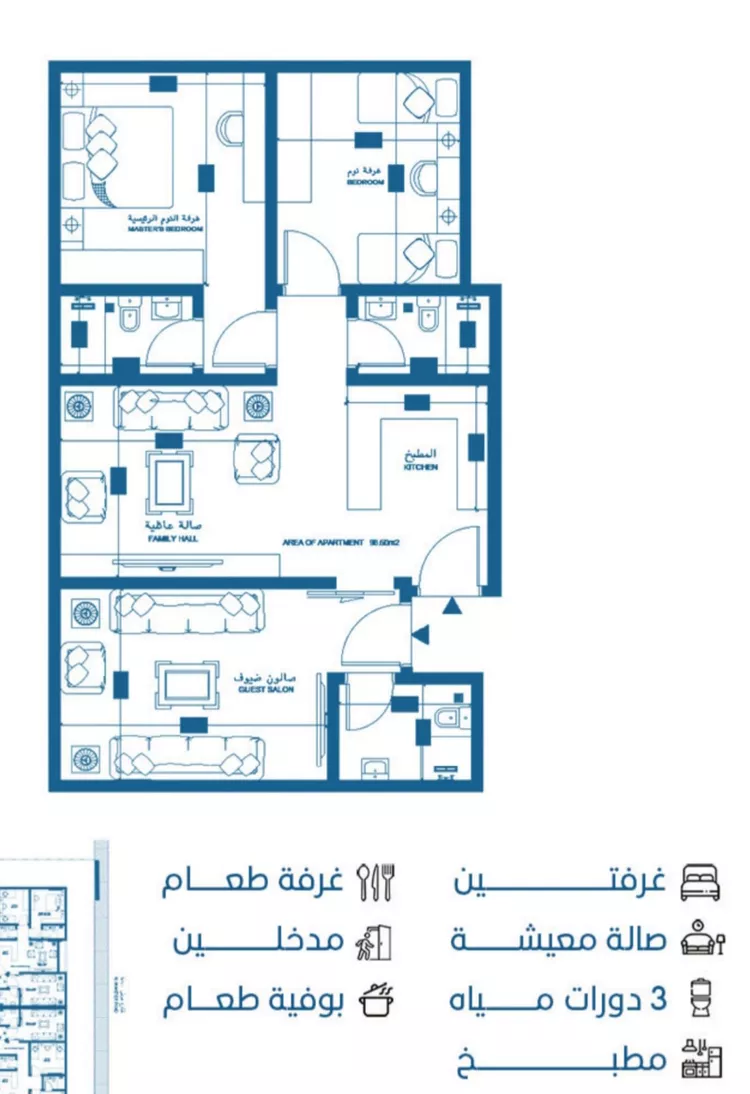 شقة للبيع في شارع الملك الصالح ايوب ابن الكامل, حي الرويس, مدينة جدة, منطقة مكة المكرمة 3