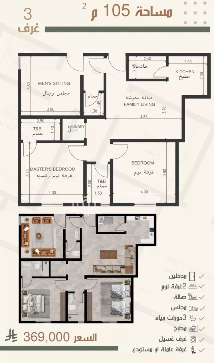 شقة للبيع في شارع ثلوث بني شهر, حي النزهة, مدينة جدة, منطقة مكة المكرمة