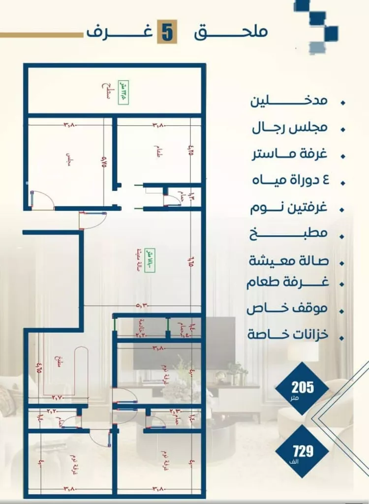شقة للبيع في شارع عرابه ابن شماخ, حي النزهة, مدينة جدة, منطقة مكة المكرمة صورة 5