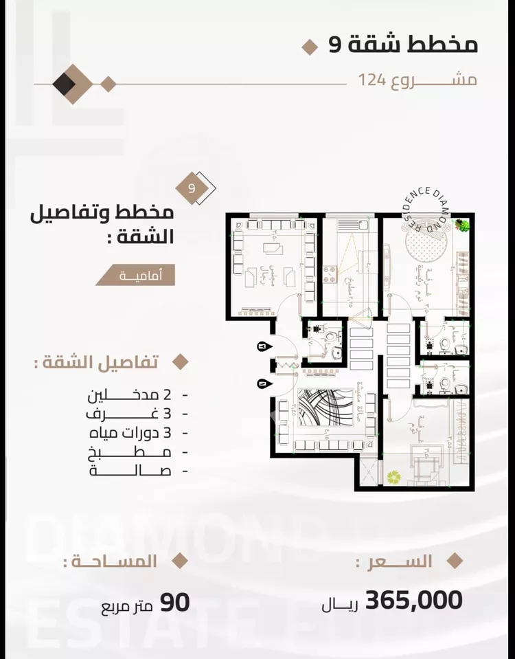 شقة للبيع في شارع اللجائي, حي بطحاء قريش, مدينة مكة المكرمة, منطقة مكة المكرمة 7