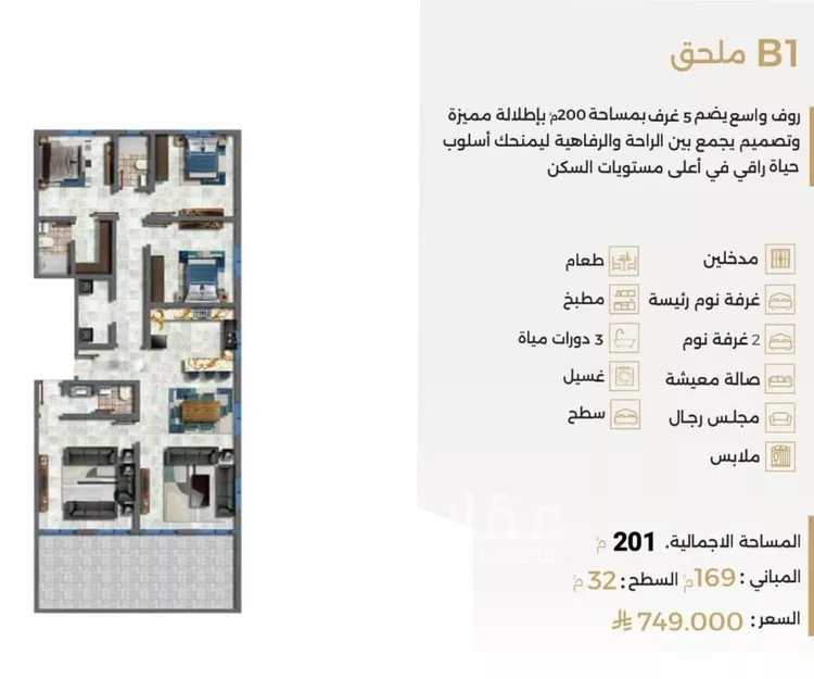 شقة للبيع في شارع ابو سفيان مدلوك, حي النعيم, مدينة جدة, منطقة مكة المكرمة صورة 2