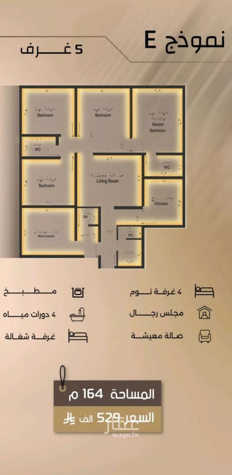 شقة للبيع في شارع زيد بن قيس, حي الفيصلية, مدينة جدة, منطقة مكة المكرمة صورة 2