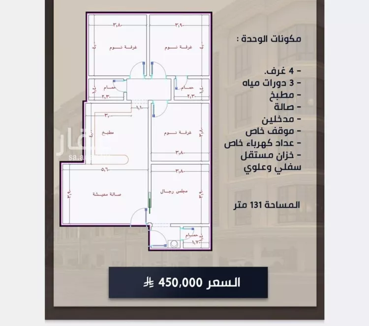 شقة للبيع في شارع الامير عبدالمجيد, حي الصواري, مدينة جدة, منطقة مكة المكرمة صورة 2