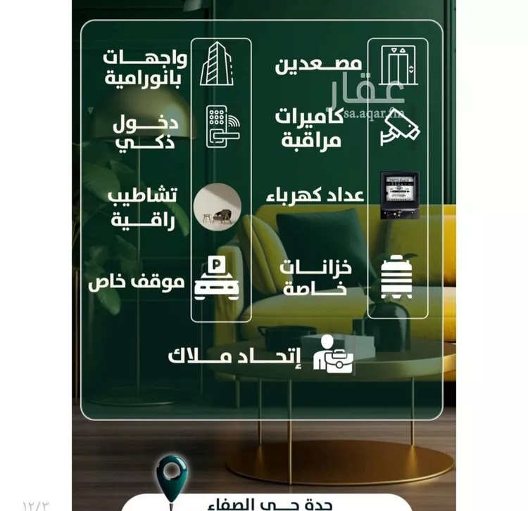 شقة للبيع في شارع إبن ثابت, حي الصفاء, مدينة جدة, منطقة مكة المكرمة صورة 3
