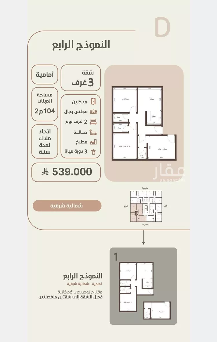 شقة للبيع في شارع احمد محمد السباعي, حي الروضة, مدينة جدة, منطقة مكة المكرمة صورة 2