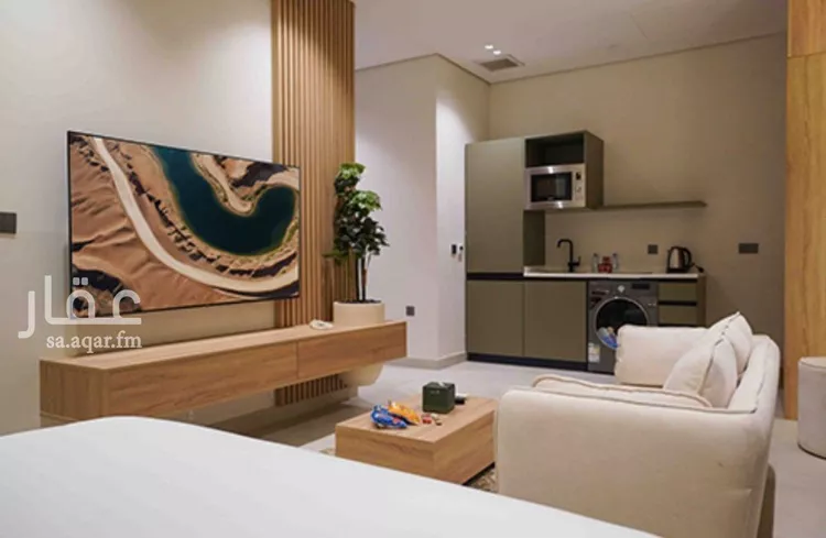 استديو مفروش للحجز في شارع اسماء بنت مالك ، حي العارض ، الرياض ، منطقة الرياض