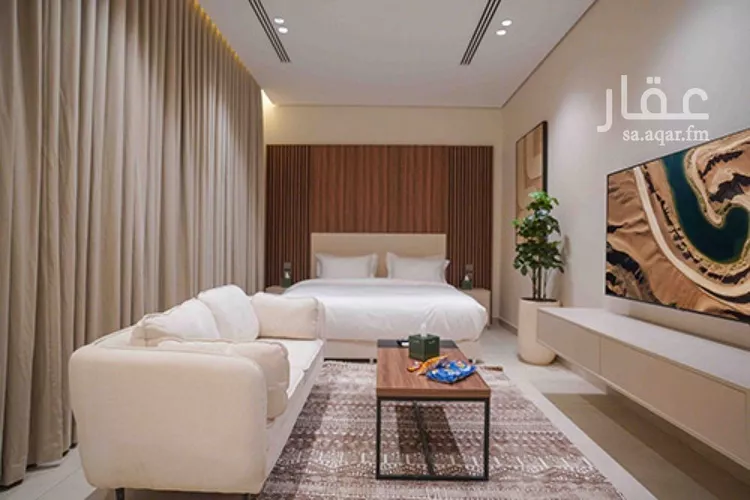 استديو مفروش للحجز في شارع اسماء بنت مالك ، حي العارض ، الرياض ، منطقة الرياض