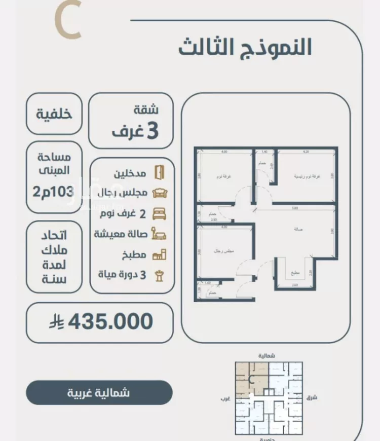 شقة للبيع في شارع ابو مصعب الاسدي, حي النعيم, مدينة جدة, منطقة مكة المكرمة صورة 3