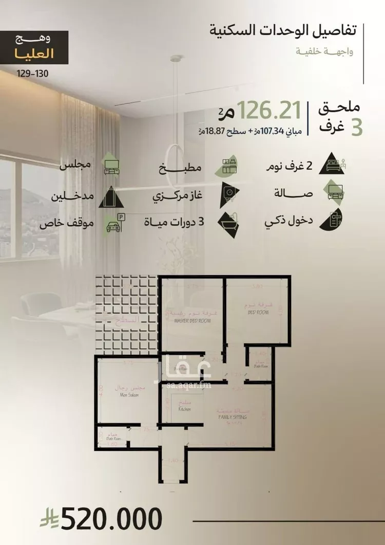شقة للبيع في شارع , حي أبحر الجنوبية, مدينة جدة, منطقة مكة المكرمة صورة 2